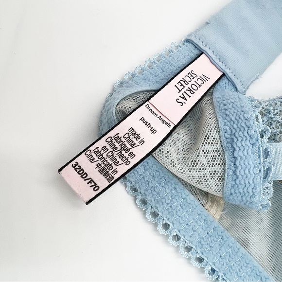 Victoria's Secret Dream Angels Blue Paisley Push-Up Bra - Picture 4 of 6